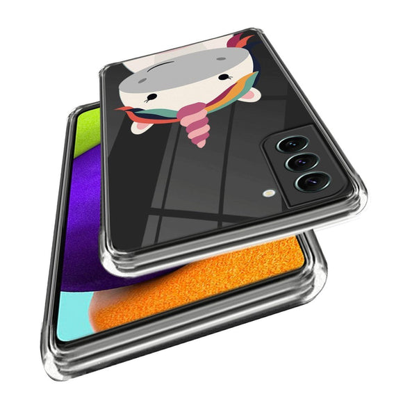 Samsung Galaxy S24+ (Plus) Fleksibelt Plastik Cover m. Motiv - Enhjørning