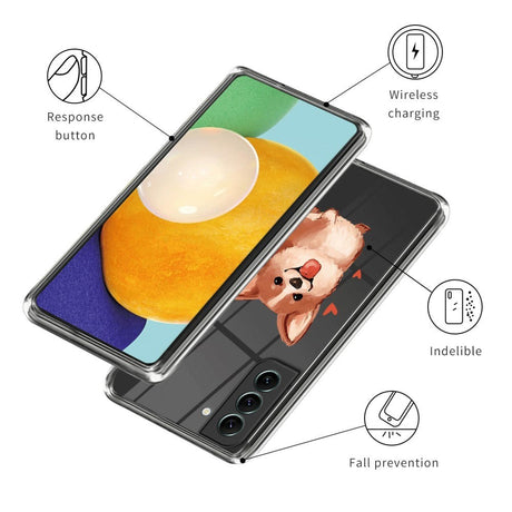 Samsung Galaxy S24+ (Plus) Fleksibelt Plastik Cover m. Motiv - Corgi