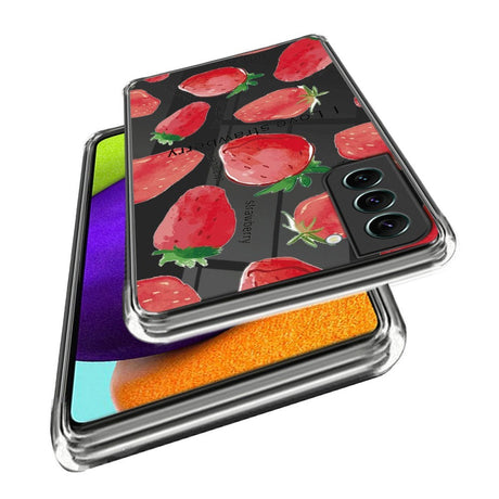Samsung Galaxy S24+ (Plus) Fleksibelt Plastik Cover m. Motiv - Jordbær