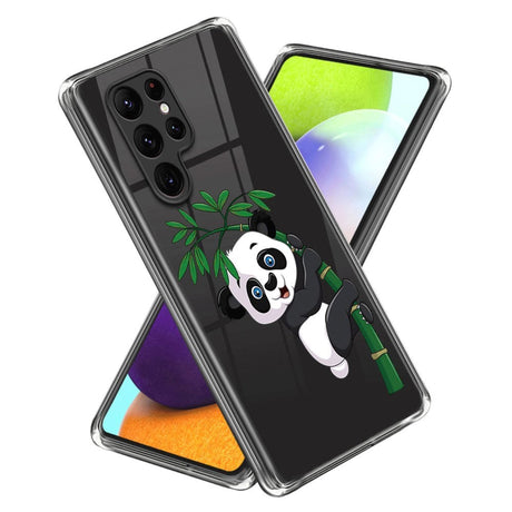 Samsung Galaxy S24 Ultra Fleksibelt Plastik Cover m. Motiv - Panda