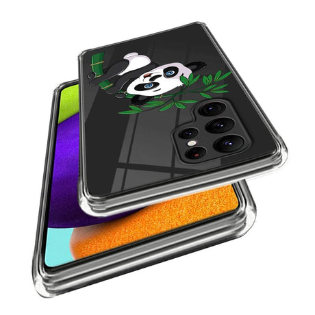 Samsung Galaxy S24 Ultra Fleksibelt Plastik Cover m. Motiv - Panda