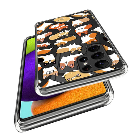 Samsung Galaxy S24 Ultra Fleksibelt Plastik Cover m. Motiv - Hunde