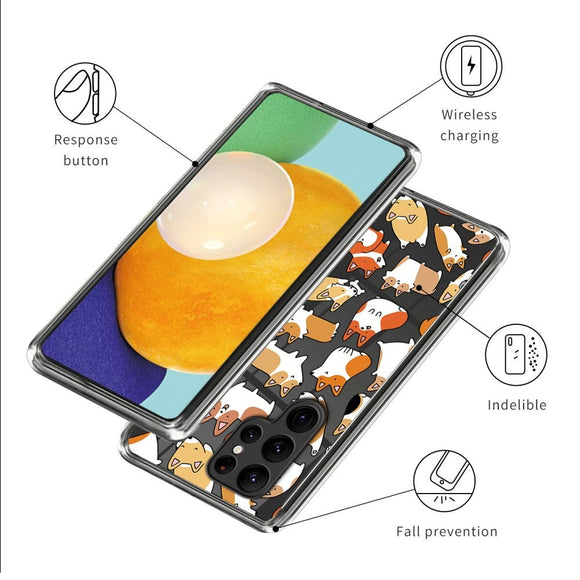 Samsung Galaxy S24 Ultra Fleksibelt Plastik Cover m. Motiv - Hunde
