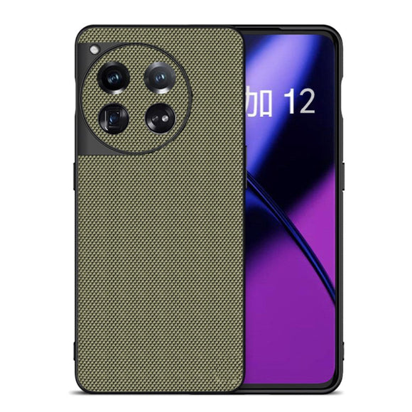 OnePlus 12 Fleksibelt Plastik Nylon Cover - Grøn