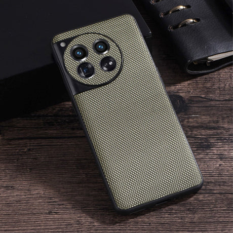 OnePlus 12 Fleksibelt Plastik Nylon Cover - Grøn