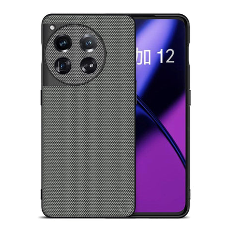 OnePlus 12 Fleksibelt Plastik Nylon Cover - Grå