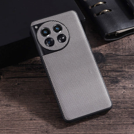 OnePlus 12 Fleksibelt Plastik Nylon Cover - Grå