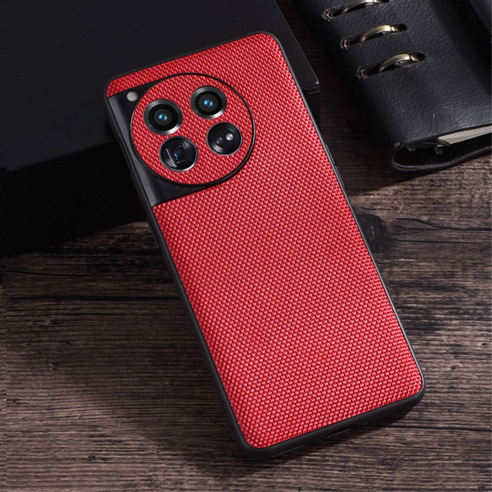 OnePlus 12 Fleksibelt Plastik Nylon Cover - Rød