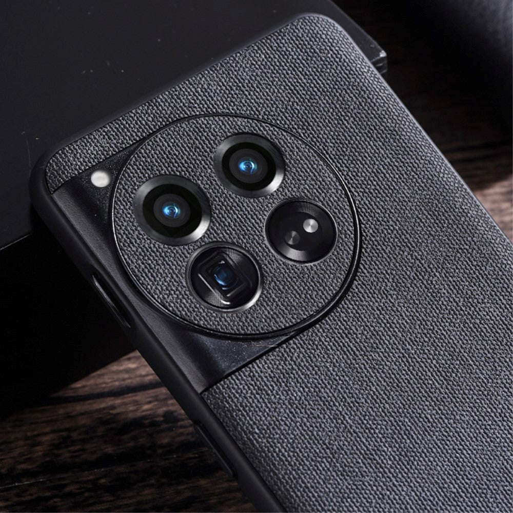OnePlus 12 Stofbetrukket Plastik Cover - Rød