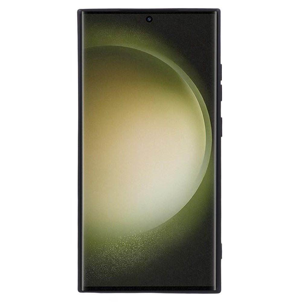 Samsung Galaxy S24 Ultra Fleksibelt TPU Plastik Cover - Sort
