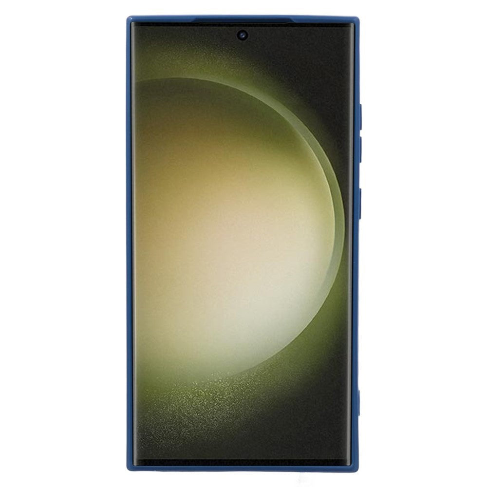 Samsung Galaxy S24 Ultra Fleksibelt TPU Plastik Cover - Blå