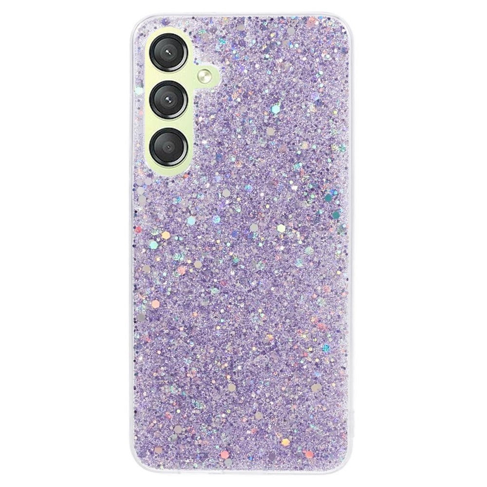 Samsung Galaxy S24 Glitter Cover - Lilla