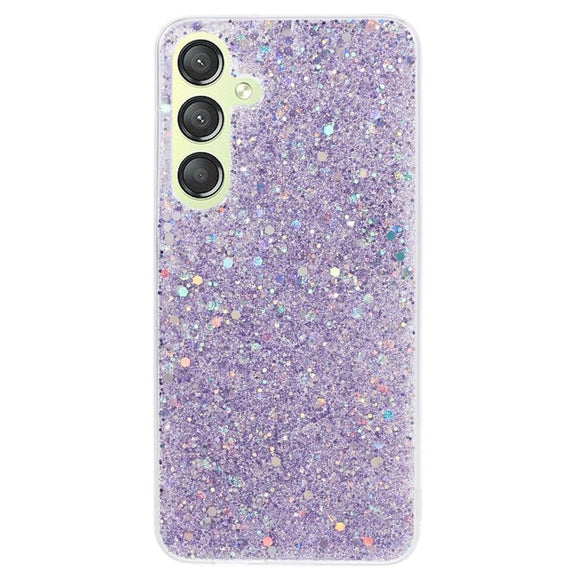 Samsung Galaxy S24 Glitter Cover - Lilla
