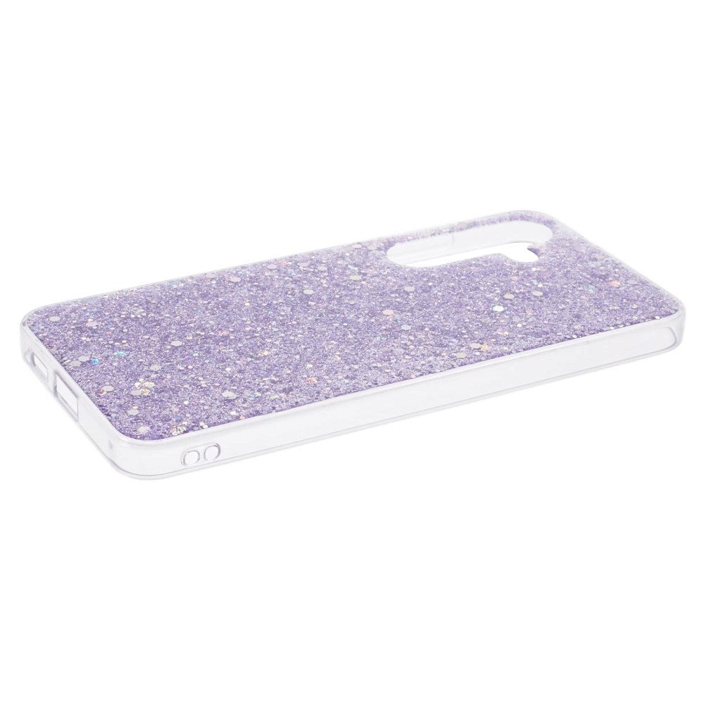 Samsung Galaxy S24 Glitter Cover - Lilla