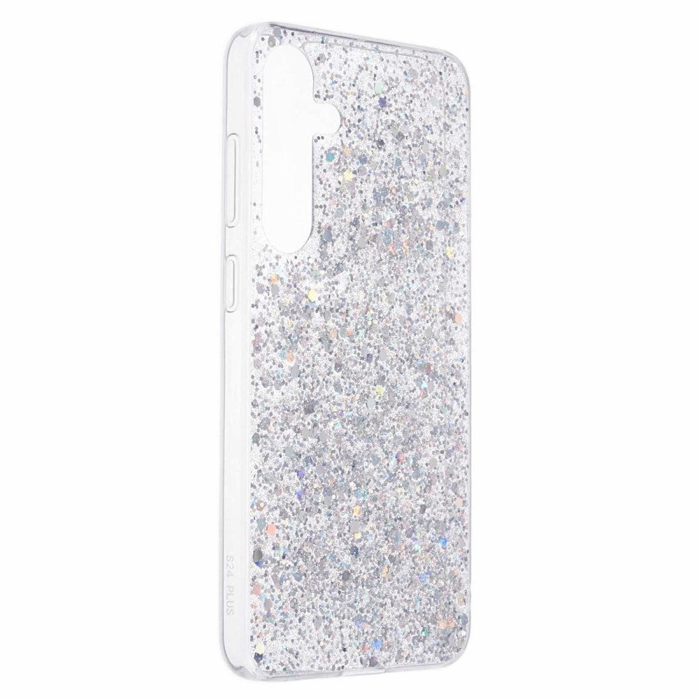 Samsung Galaxy S24 Glitter Cover - Sølv