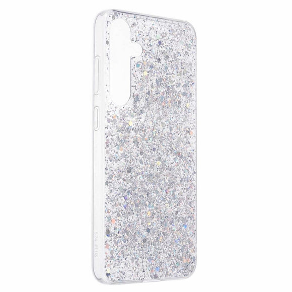 Samsung Galaxy S24 Glitter Cover - Sølv