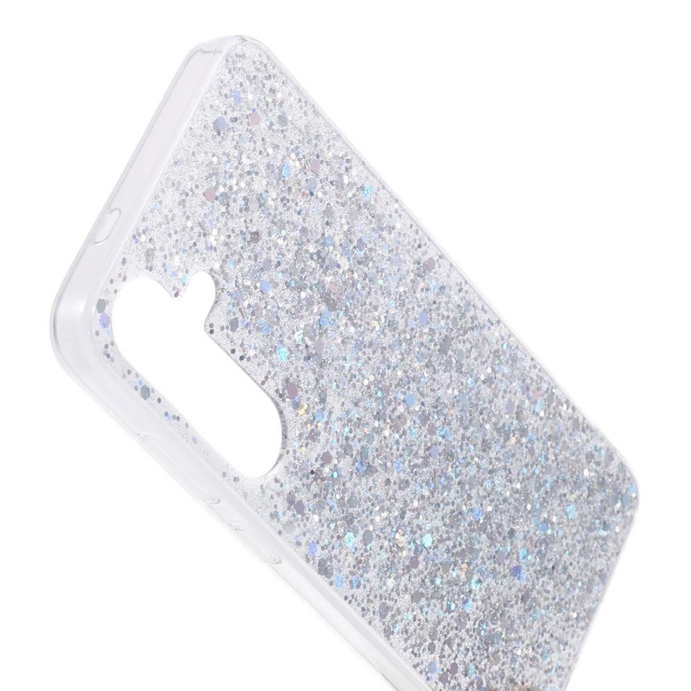Samsung Galaxy S24 Glitter Cover - Sølv