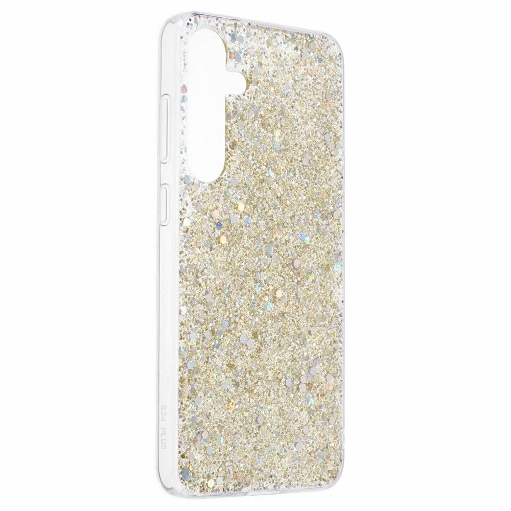 Samsung Galaxy S24 Glitter Cover - Guld
