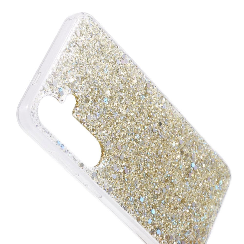 Samsung Galaxy S24 Glitter Cover - Guld