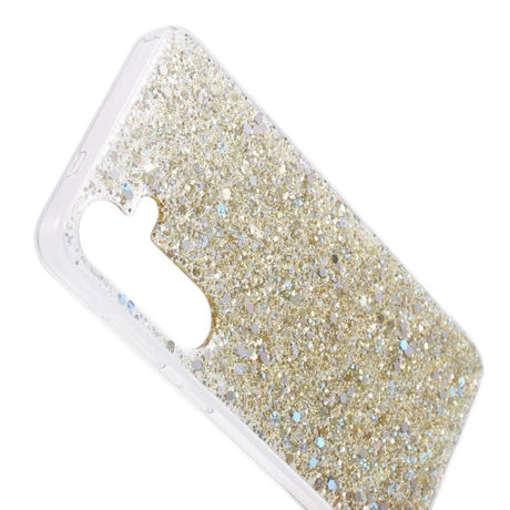 Samsung Galaxy S24 Glitter Cover - Guld