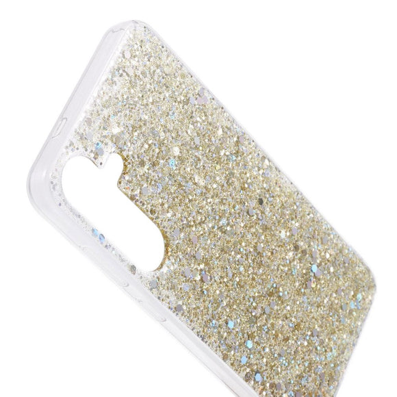 Samsung Galaxy S24 Glitter Cover - Guld
