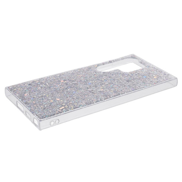 Samsung Galaxy S24 Ultra Glitter Cover - Sølv