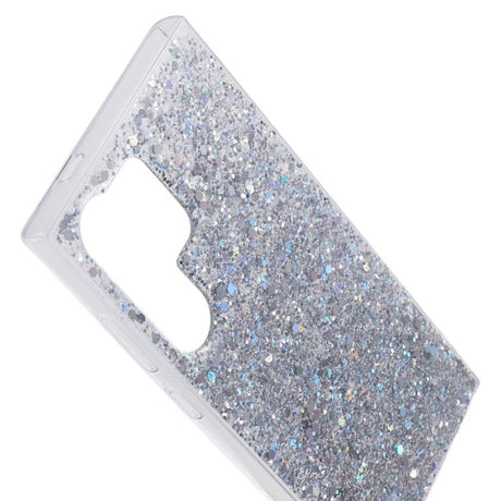 Samsung Galaxy S24 Ultra Glitter Cover - Sølv