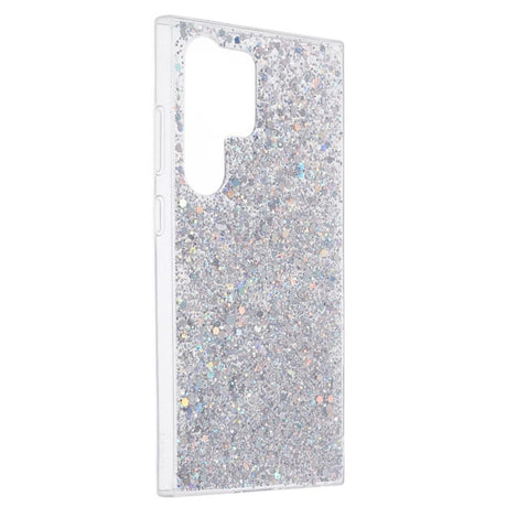 Samsung Galaxy S24 Ultra Glitter Cover - Sølv