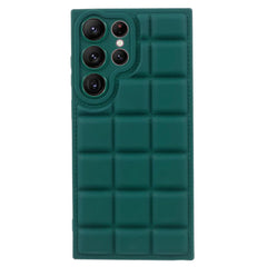 Samsung Galaxy S24 Ultra Fleksibelt Plastik Cover m. Jakke Tekstur - Grøn