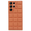 Samsung Galaxy S24 Ultra Fleksibelt Plastik Cover m. Jakke Tekstur - Brun