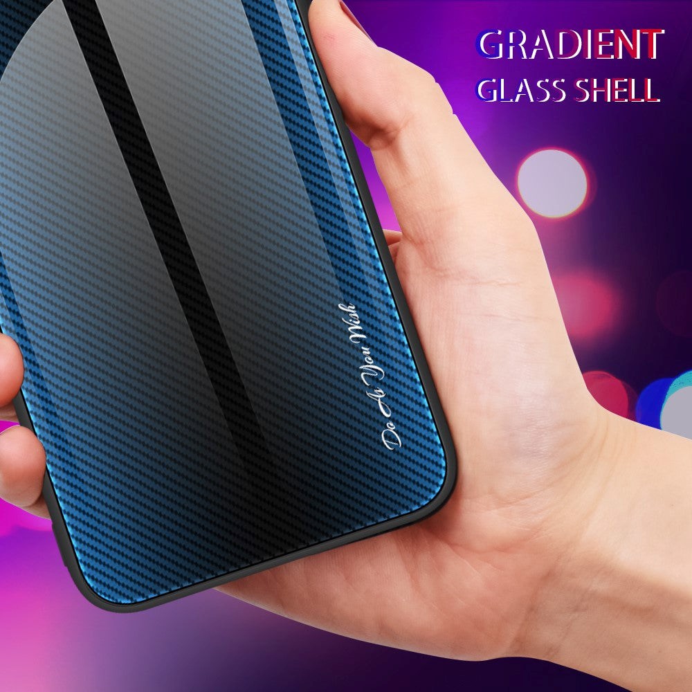 Samsung Galaxy A55 (5G) Cover m. Glas Bagside - Blå / Sort