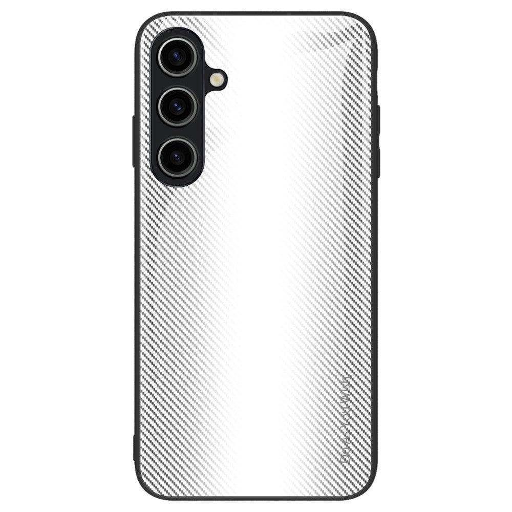 Samsung Galaxy A55 (5G) Cover m. Glas Bagside - Hvid / Sort