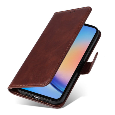 Samsung Galaxy A35 (5G) Kunstlæder Cover m. Pung og Strop - Brun