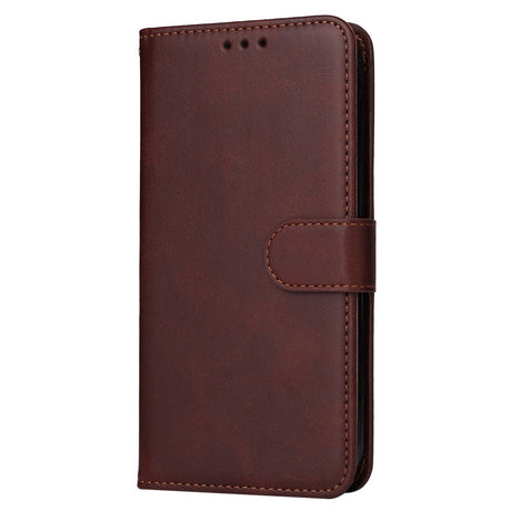 Samsung Galaxy A35 (5G) Kunstlæder Cover m. Pung og Strop - Brun