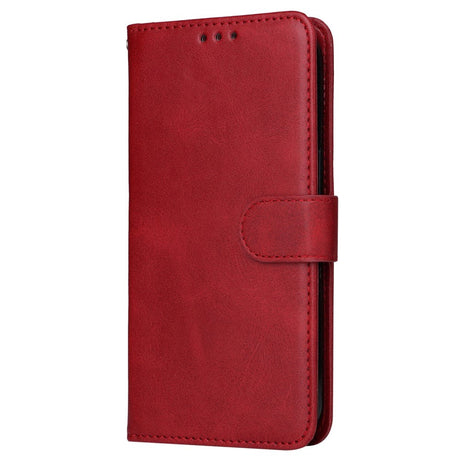 Samsung Galaxy A35 (5G) Kunstlæder Cover m. Pung og Strop - Rød