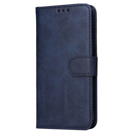 Samsung Galaxy A35 (5G) Kunstlæder Cover m. Pung og Strop - Blå