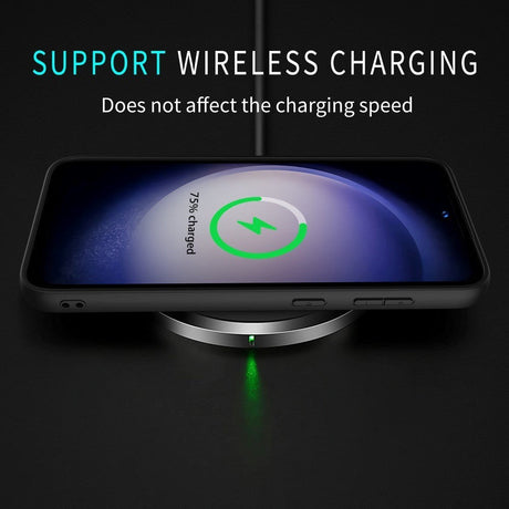 Samsung Galaxy A55 (5G) Læderbelagt Plastik Cover - Brun