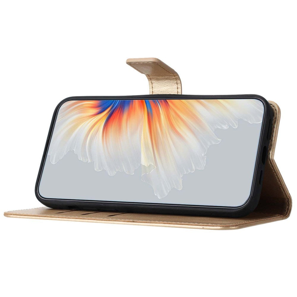 EIDERWOOD Motorola Moto G84 Læder Cover m. Pung & Strop - Glimmer - Guld