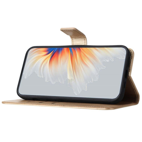 EIDERWOOD Motorola Moto G84 Læder Cover m. Pung & Strop - Glimmer - Guld