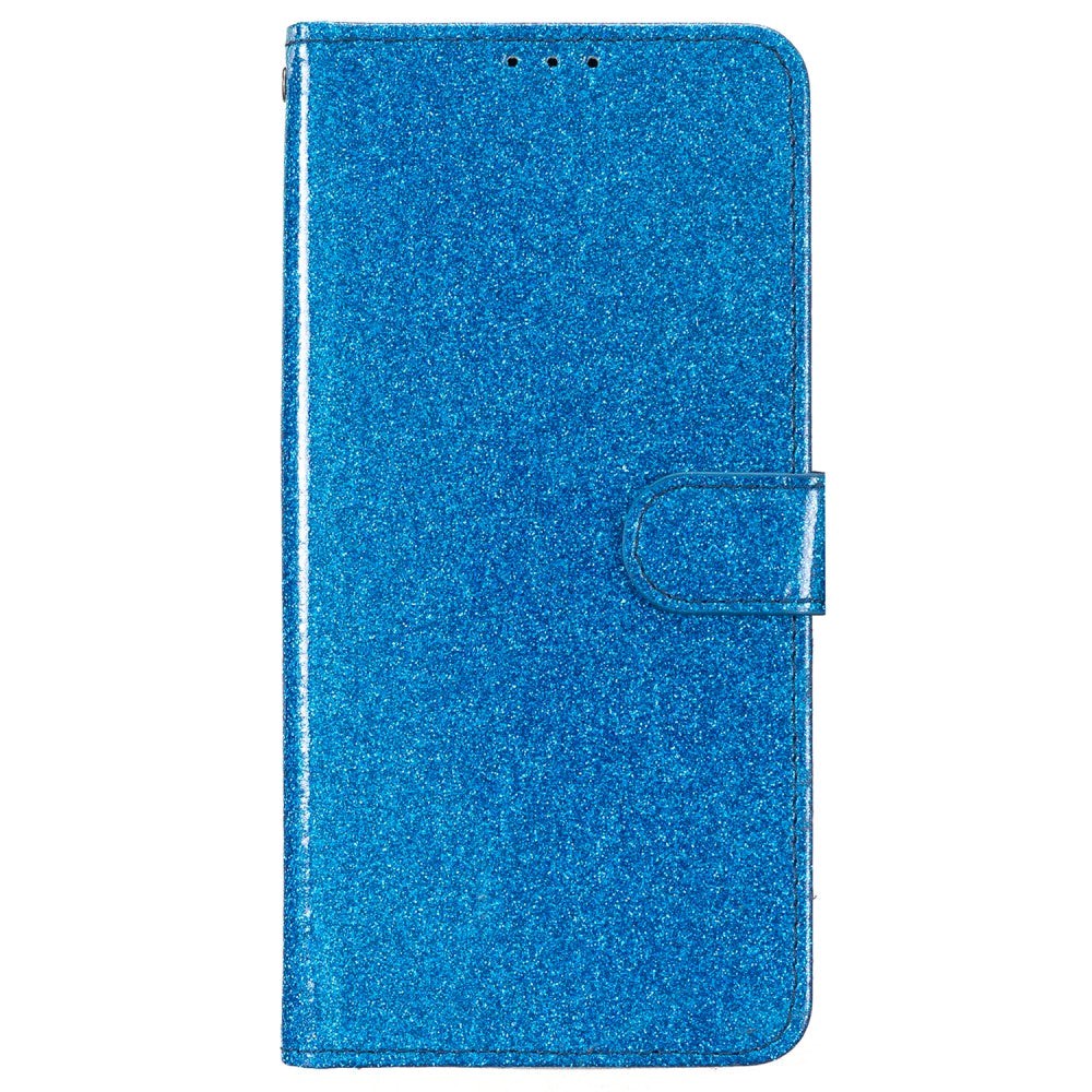Samsung Galaxy A55 (5G) Læder Cover m. Pung & Strop - Glimmer - Blå