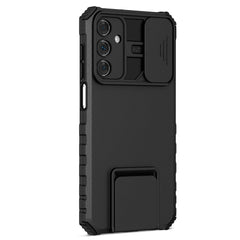 Samsung Galaxy A15 (5G) / A15 Håndværker Cover m. Kickstand & Cam Slider - Sort