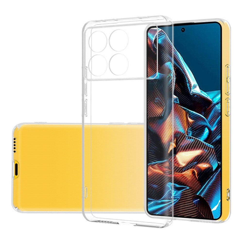 EIDERWOOD Xiaomi Poco X6 Pro Fleksibelt Plastik Bagside Cover - Gennemsigtig
