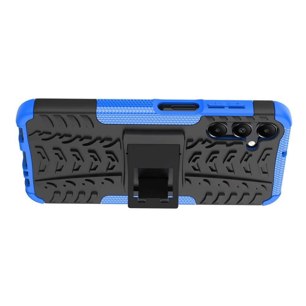 Samsung Galaxy A15 (5G) / A15 Cool Tyre Håndværker Cover m. Stander - Sort / Blå