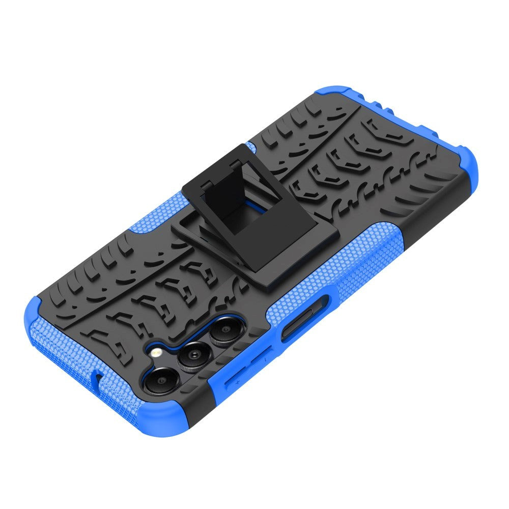 Samsung Galaxy A15 (5G) / A15 Cool Tyre Håndværker Cover m. Stander - Sort / Blå