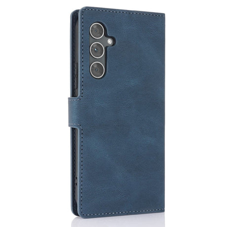 Samsung Galaxy A55 (5G) Læder Cover m. Pung og Strop - Blå