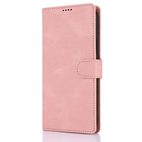 Samsung Galaxy A55 (5G) Læder Cover m. Pung og Strop - Pink