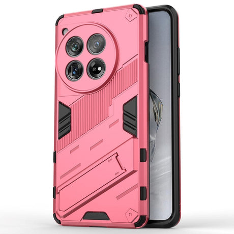OnePlus 12 Hybrid Håndværker Cover m. Kickstand - Lyserød