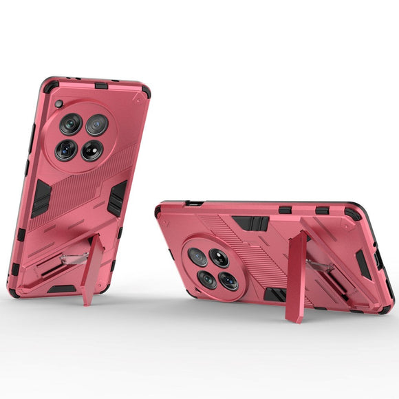 OnePlus 12 Hybrid Håndværker Cover m. Kickstand - Lyserød