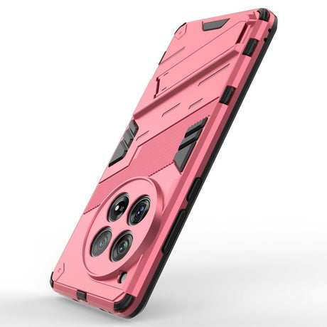 OnePlus 12 Hybrid Håndværker Cover m. Kickstand - Lyserød