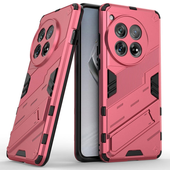 OnePlus 12 Hybrid Håndværker Cover m. Kickstand - Lyserød